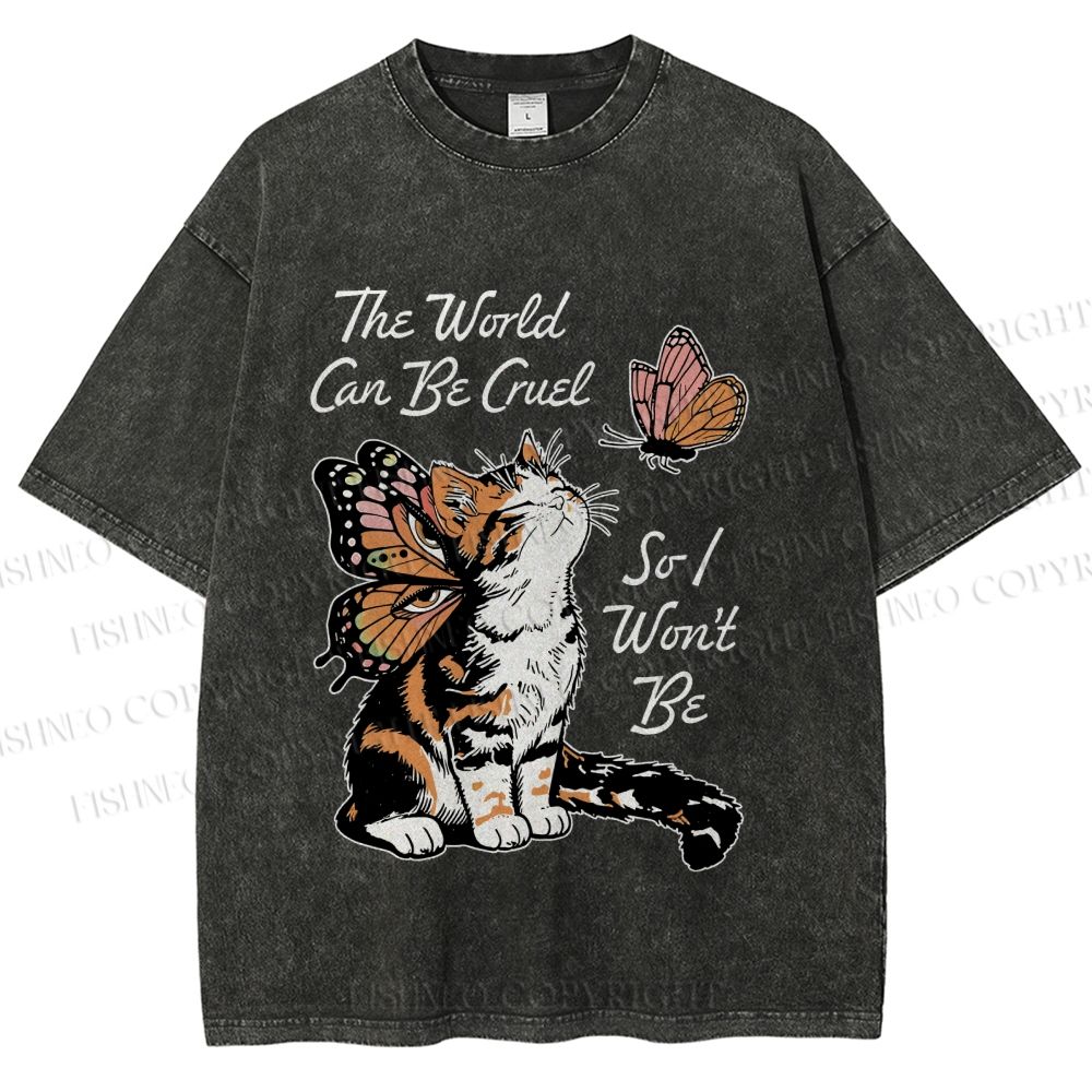 Unisex Kind in a Cruel World Printed Washed Tee