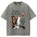 Unisex Kind in a Cruel World Printed Washed Tee