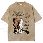Unisex Kind in a Cruel World Printed Washed Tee