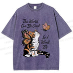 Unisex Kind in a Cruel World Printed Washed Tee
