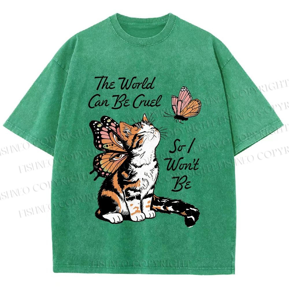 Unisex Kind in a Cruel World Printed Washed Tee