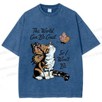 Unisex Kind in a Cruel World Printed Washed Tee