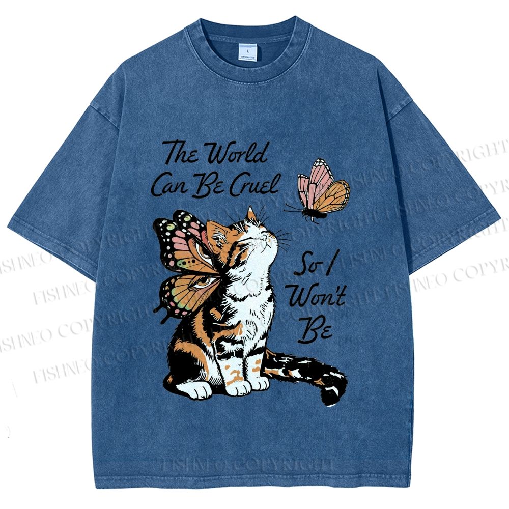 Unisex Kind in a Cruel World Printed Washed Tee