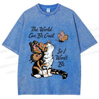 Unisex Kind in a Cruel World Printed Washed Tee