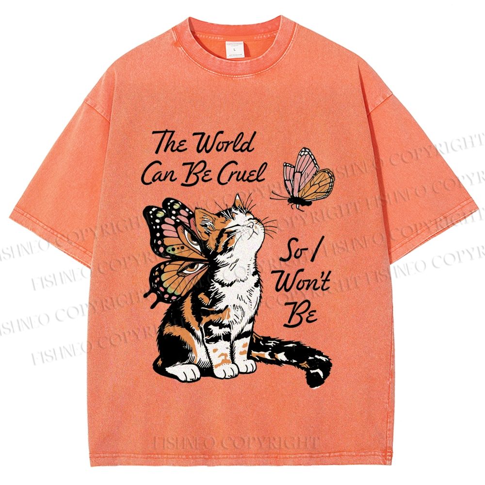 Unisex Kind in a Cruel World Printed Washed Tee