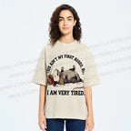 Unisex Ain’t My First Rodeo Printed Washed Tee