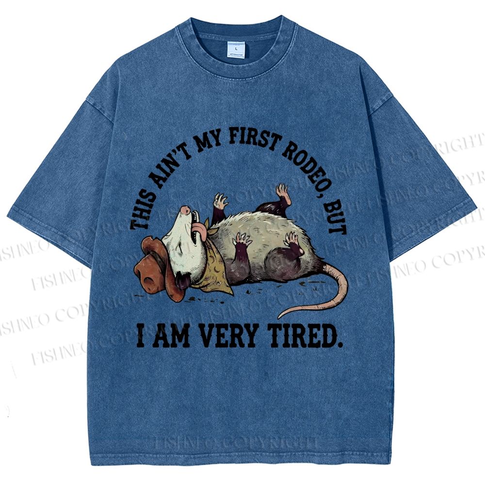 Unisex Ain’t My First Rodeo Printed Washed Tee
