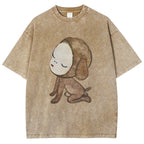 Abandoned Puppy Waiting Washed T-Shirt