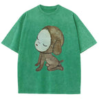 Abandoned Puppy Waiting Washed T-Shirt