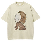 Abandoned Puppy Waiting Washed T-Shirt