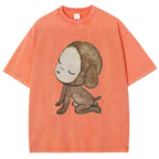 Abandoned Puppy Waiting Washed T-Shirt