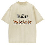Unisex The Beagles Printed Washed Tee