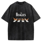 Unisex The Beagles Printed Washed Tee