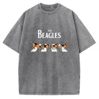 Unisex The Beagles Printed Washed Tee