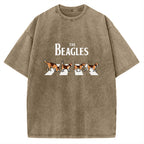 Unisex The Beagles Printed Washed Tee
