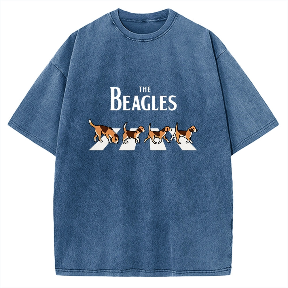 Unisex The Beagles Printed Washed Tee