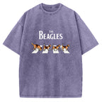 Unisex The Beagles Printed Washed Tee