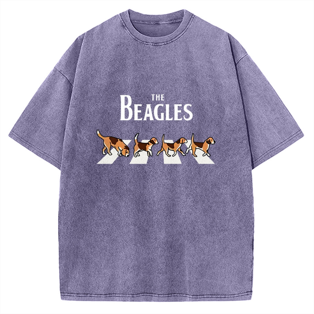 Unisex The Beagles Printed Washed Tee