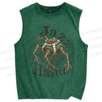 Unisex Jazz Hands Project Hail Mary Printed Washed Tank Top