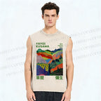 Unisex Yayoi Kusama Valley Printed Washed Tank Top