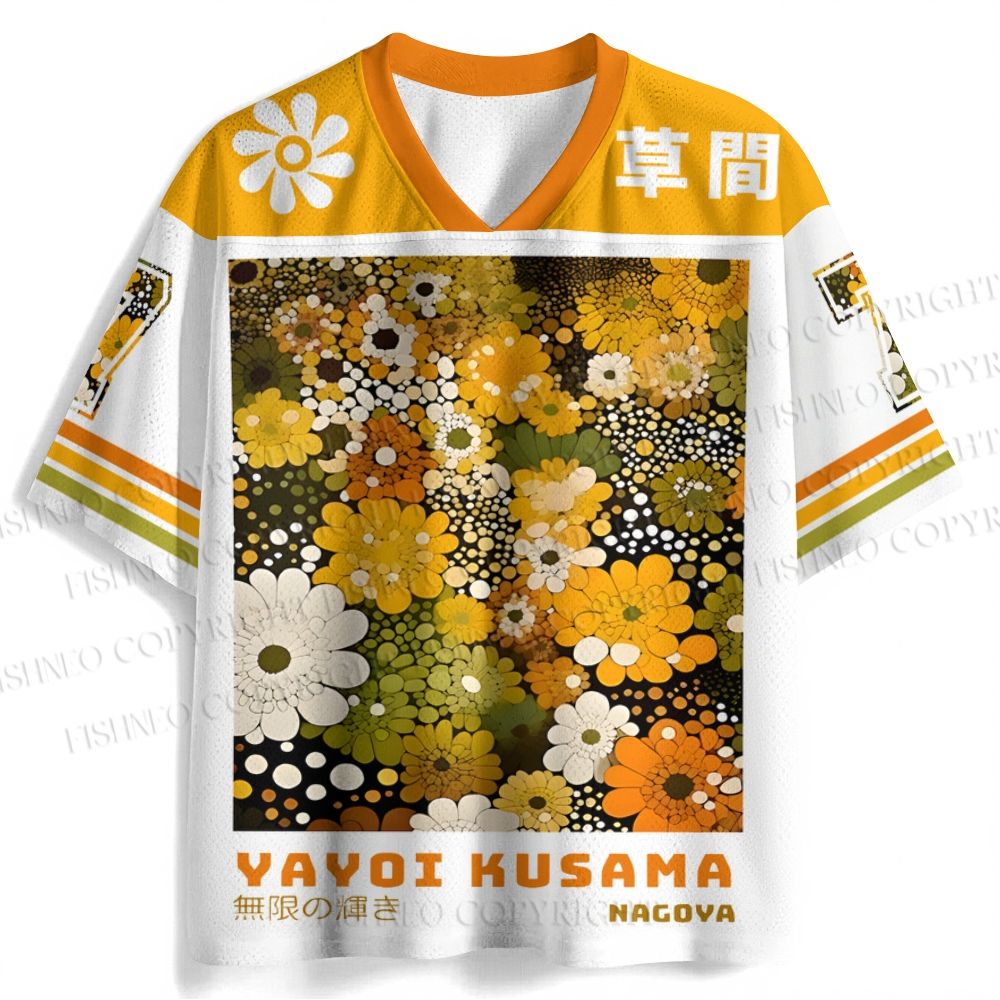 Japanese Yayoi Kusama Flowers Jersey Shirts