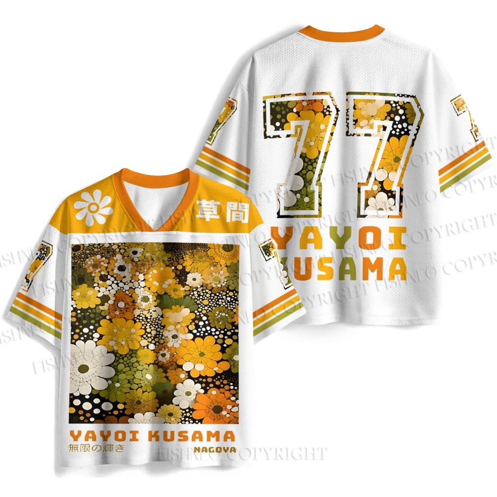 Japanese Yayoi Kusama Flowers Jersey Shirts