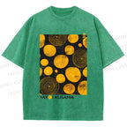 Unisex Yayoi Kusama Tree Rings Printed Washed Tee