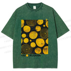 Unisex Yayoi Kusama Tree Rings Printed Washed Tee