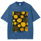 Unisex Yayoi Kusama Tree Rings Printed Washed Tee