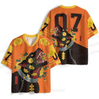 Flowers Black Dog Printed Jersey Shirts