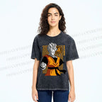 Unisex Dragon Ball Future Gohan Printed Washed Tee