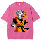 Unisex Dragon Ball Future Gohan Printed Washed Tee