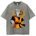 Unisex Dragon Ball Future Gohan Printed Washed Tee