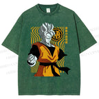 Unisex Dragon Ball Future Gohan Printed Washed Tee