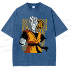 Unisex Dragon Ball Future Gohan Printed Washed Tee