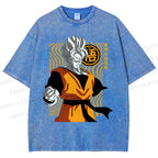 Unisex Dragon Ball Future Gohan Printed Washed Tee