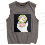 Unisex Silly Goose Printed Washed Tank Top