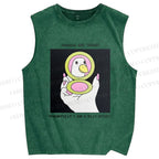 Unisex Silly Goose Printed Washed Tank Top