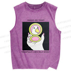 Unisex Silly Goose Printed Washed Tank Top