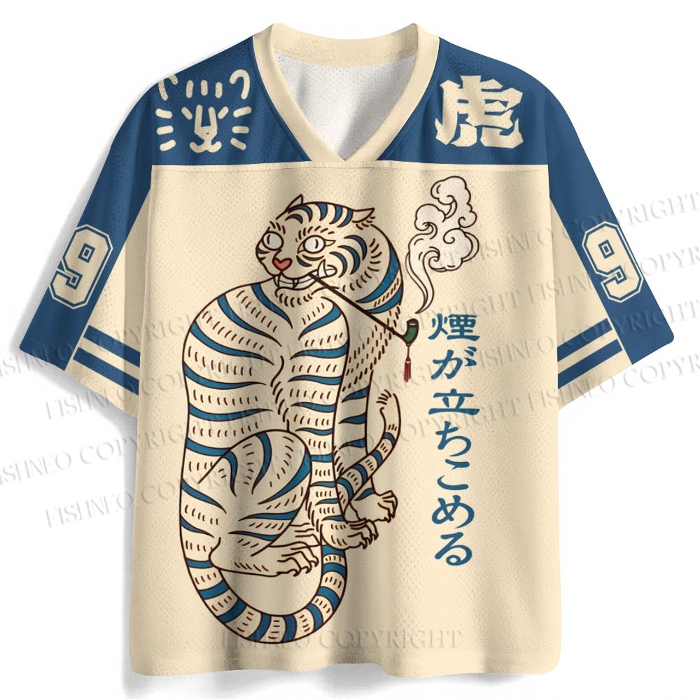 Japanese Tiger Smoking Jersey Shirts