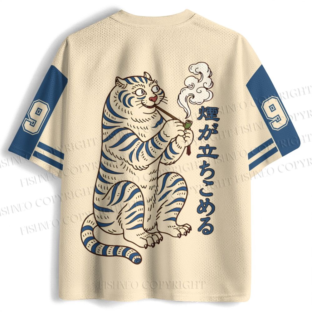 Japanese Tiger Smoking Jersey Shirts