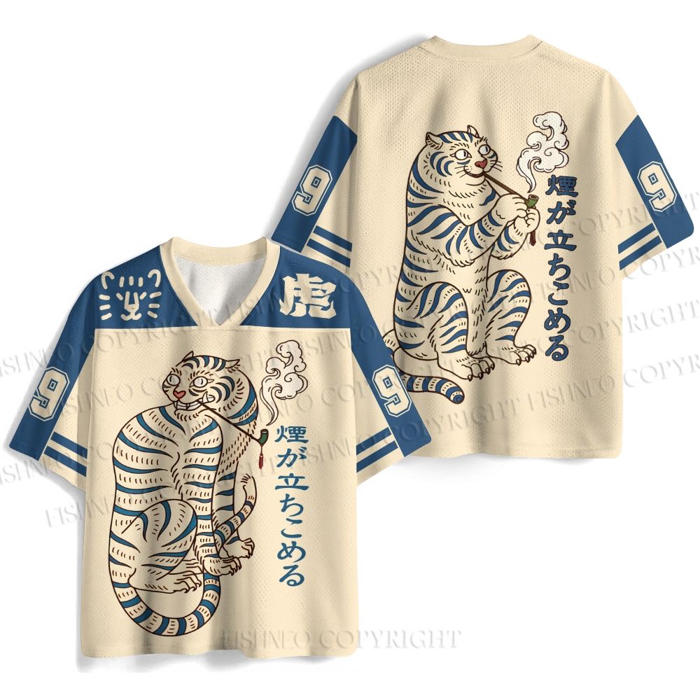 Japanese Tiger Smoking Jersey Shirts