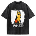 Unisex German Shepherd What Dog Printed Washed Tee