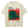 Unisex Yayoi Kusama Pumpkin Printed Washed Tee
