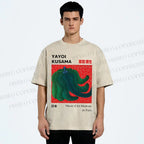 Unisex Yayoi Kusama Pumpkin Printed Washed Tee