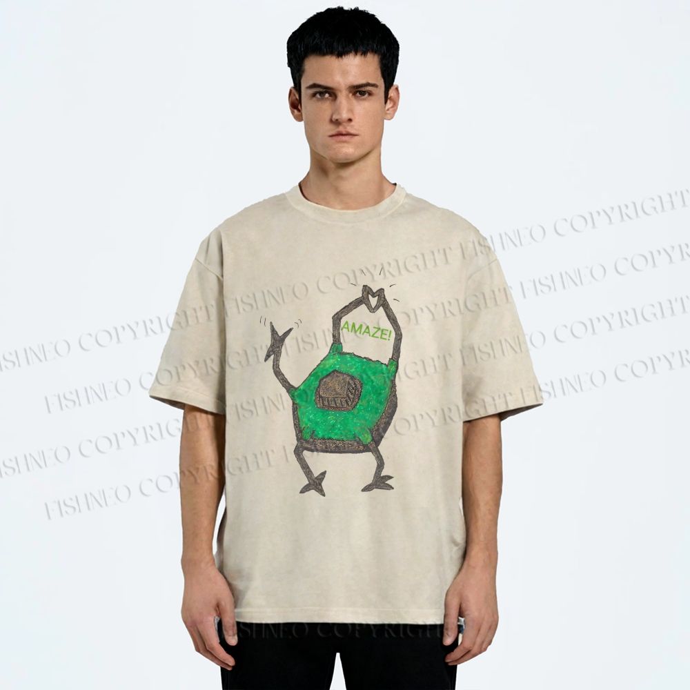 Unisex Project Hail Mary Rocky Printed Washed Tee