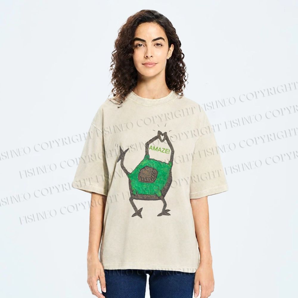 Unisex Project Hail Mary Rocky Printed Washed Tee