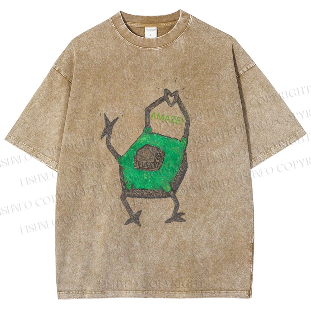 Unisex Project Hail Mary Rocky Printed Washed Tee
