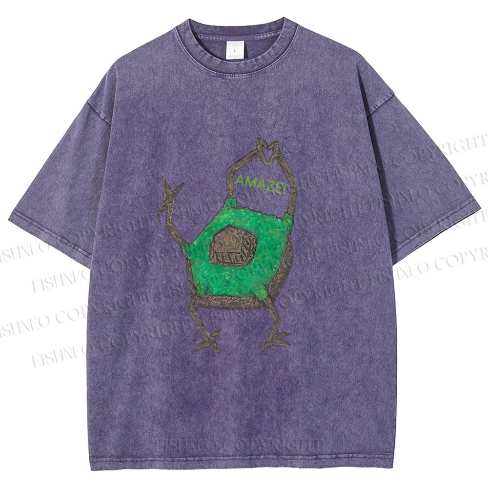Unisex Project Hail Mary Rocky Printed Washed Tee
