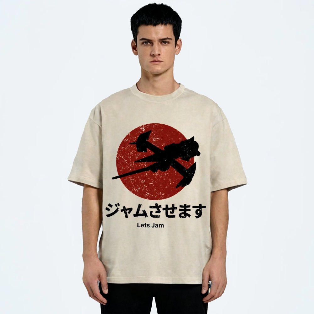 Cowboy Bebop Farm Vintage Wash Japanese Design T-Shirt